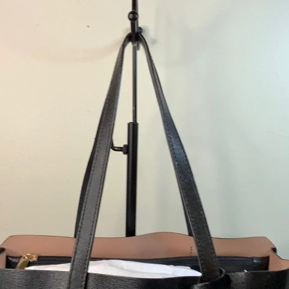 FURLA Sally Saffiano Leather Tote (EUC) Black - Picture 6 of 17